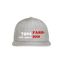 Load image into Gallery viewer, TRI01 Snapback Baseball Cap - heather gray
