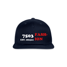 Load image into Gallery viewer, TRI01 Snapback Baseball Cap - navy
