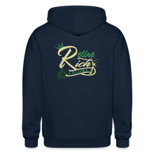 Load image into Gallery viewer, Retire Rich Club Zip Hoodie - navy