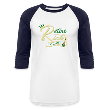 Load image into Gallery viewer, RRC Unisex Baseball T-Shirt - white/navy