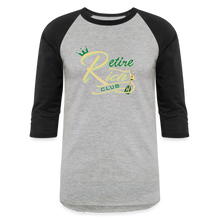 Load image into Gallery viewer, RRC Unisex Baseball T-Shirt - heather gray/black
