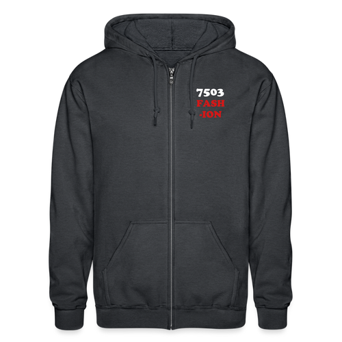 TRi-01 Men Zip Hoodie - deep heather