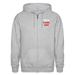 TRi-01 Men Zip Hoodie - heather gray