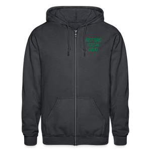 Retire Rich Club Zip Hoodie - deep heather