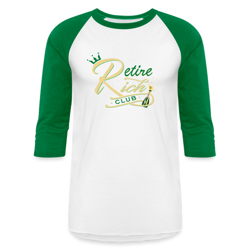 RRC Unisex Baseball T-Shirt - white/kelly green