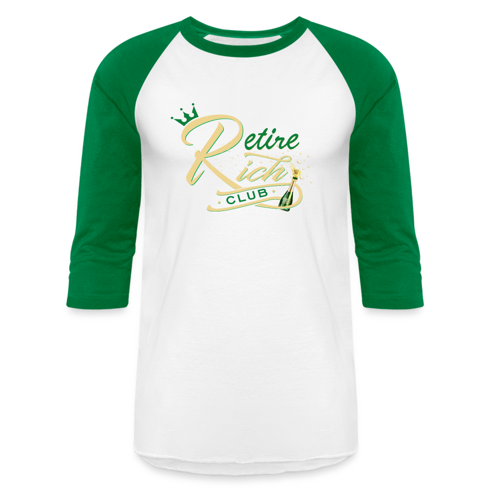 RRC Unisex Baseball T-Shirt - white/kelly green